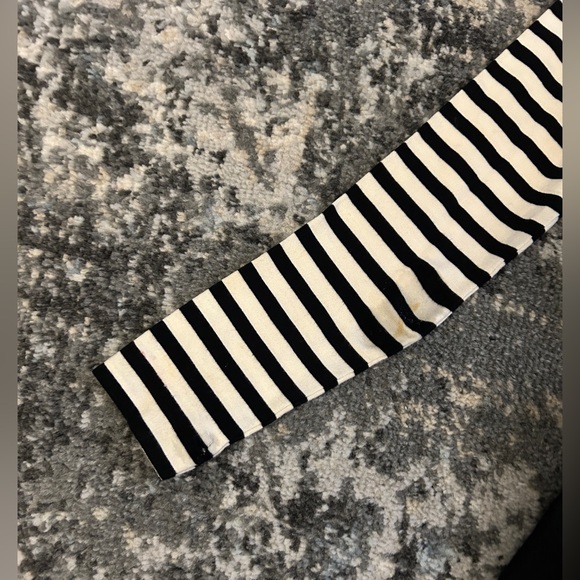 BCBG MAXAZRIA Black White Striped Dress Size 0 - Picture 7 of 12